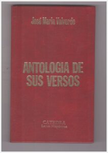 Copertina libro Antologia de sus versos