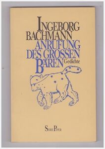 Copertina libro Anrufung des grossen Bären