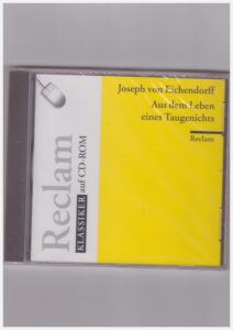 Copertina libro Aus dem Leben eines Taugenichts - Cd-Rom