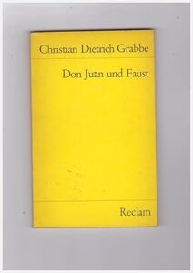 Copertina libro Don Juan und Faust