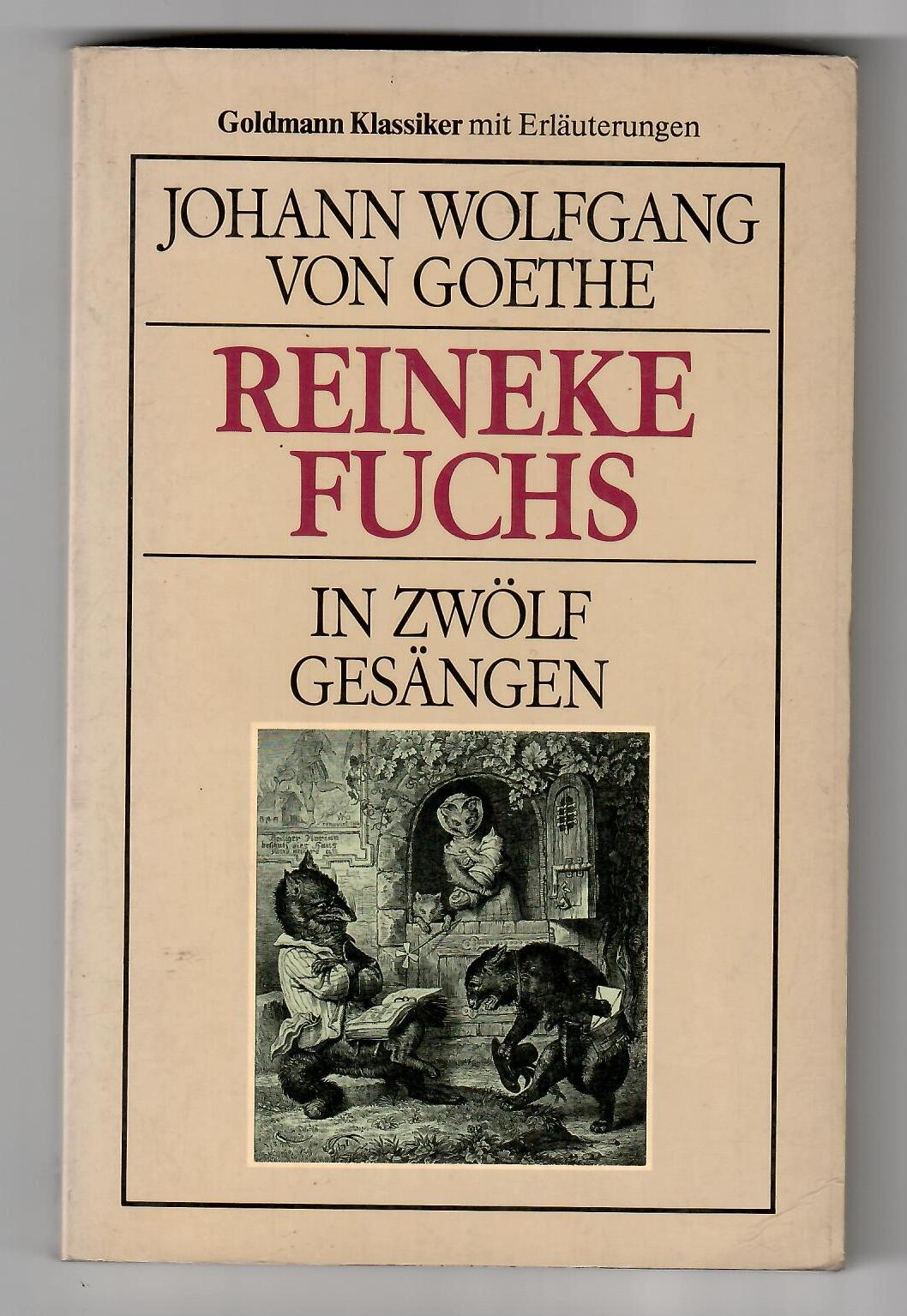 Copertina libro Reineke Fuchs in zwolf gesangen