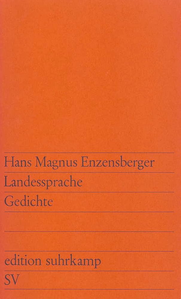 Copertina libro Landessprache - Gedichte