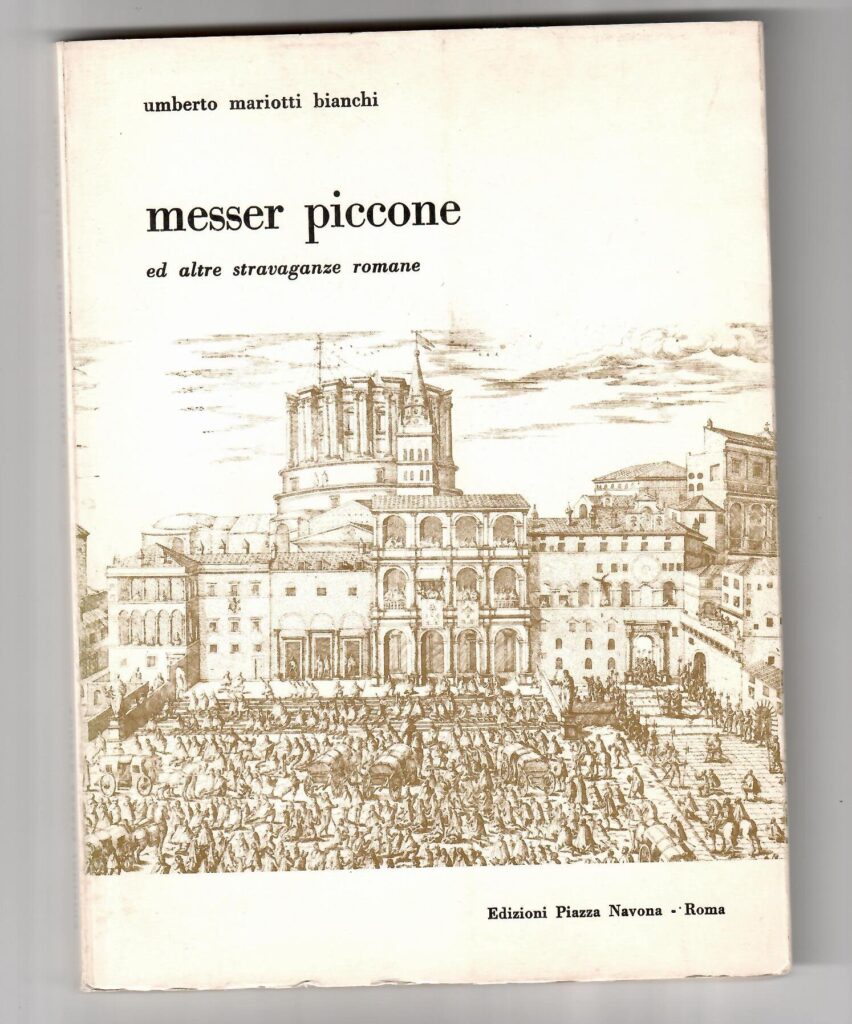 Copertina libro Messer piccone ed altre stravaganze romane