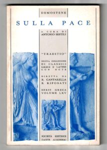 Copertina libro Sulla pace  (testo greco)