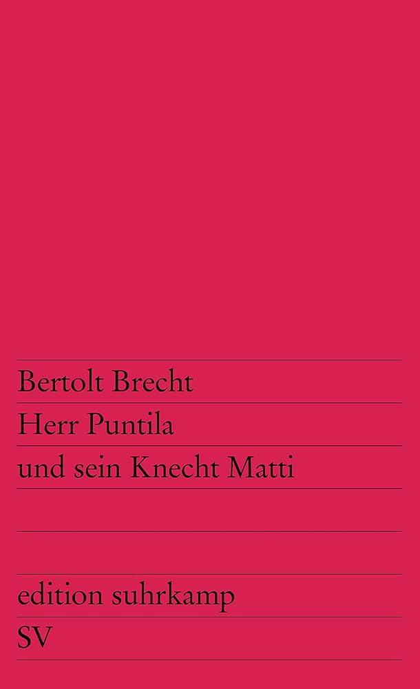 Copertina libro Herr Puntila und sein Knecht Matti