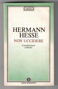 Copertina libro Non uccidere Considerazioni Politiche