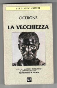 Copertina libro Vecchiezza (testo latino a fronte)