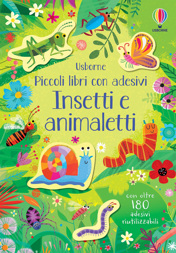 Copertina libro Piccoli libri con adesivi - Insetti e animaletti