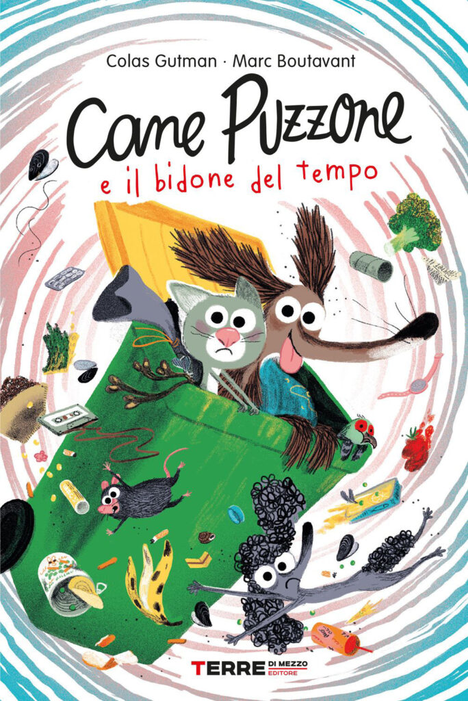 Copertina libro Cane puzzone e il bidone del tempo