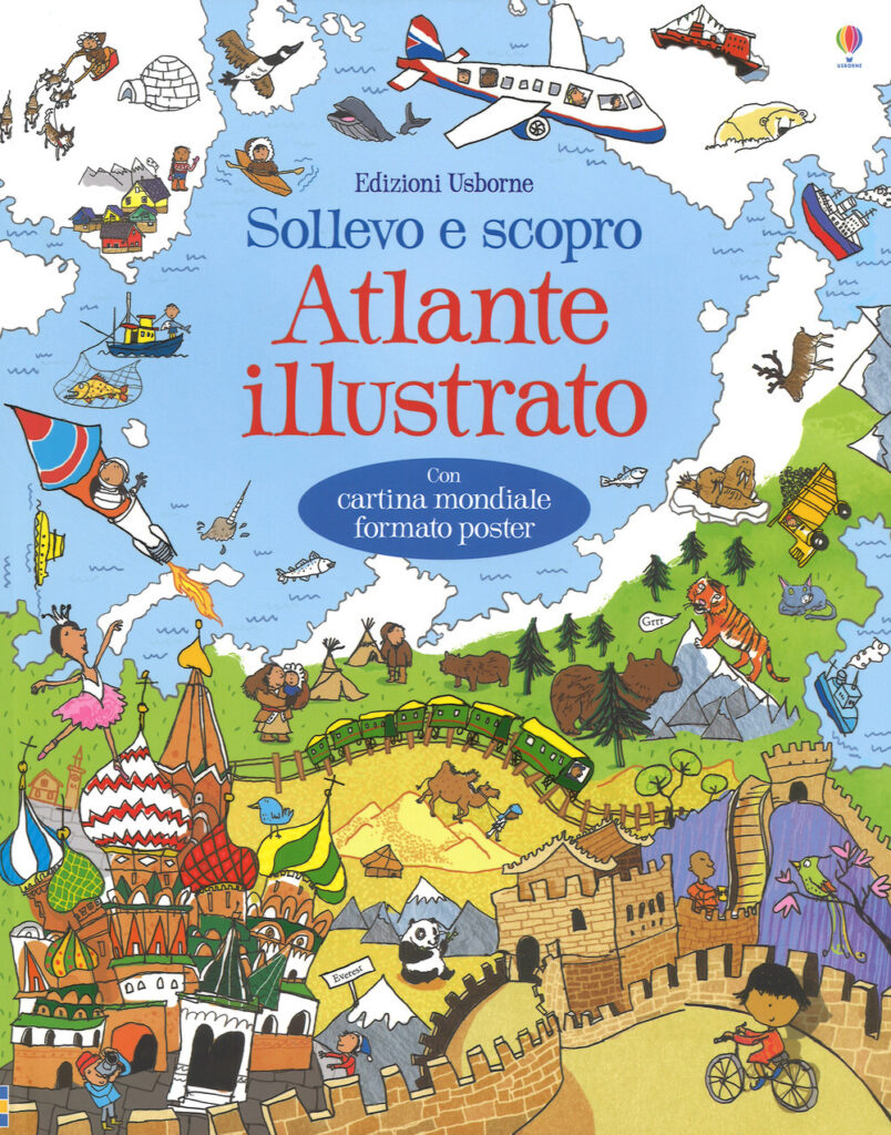 Copertina libro Atlante Illustrato Sollevo e scopro