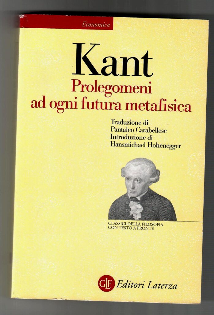 Copertina libro Prolegomeni ad ogni futura metafisica