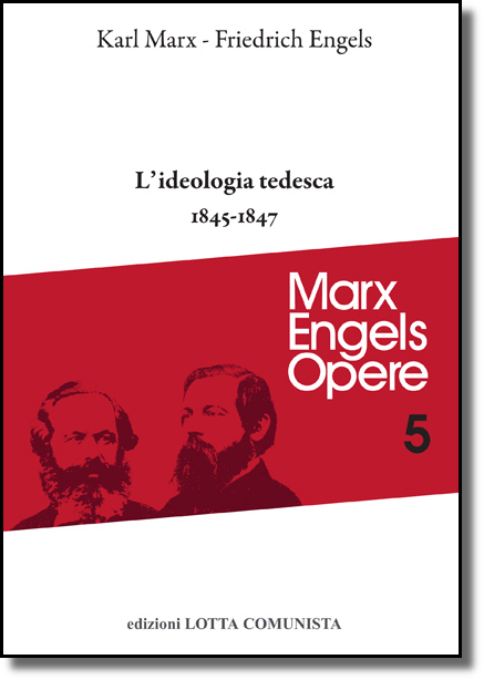 Copertina libro Ideologia tedesca 1845 - 1847