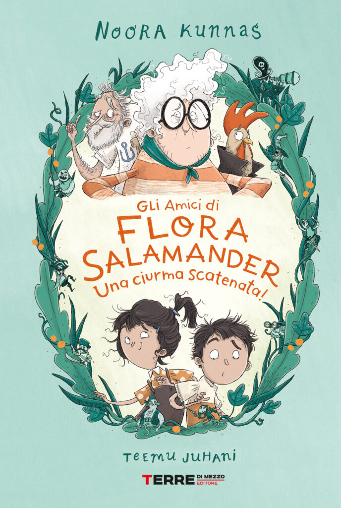 Copertina libro Gli amici di Flora Salamander Una ciurma scatenata