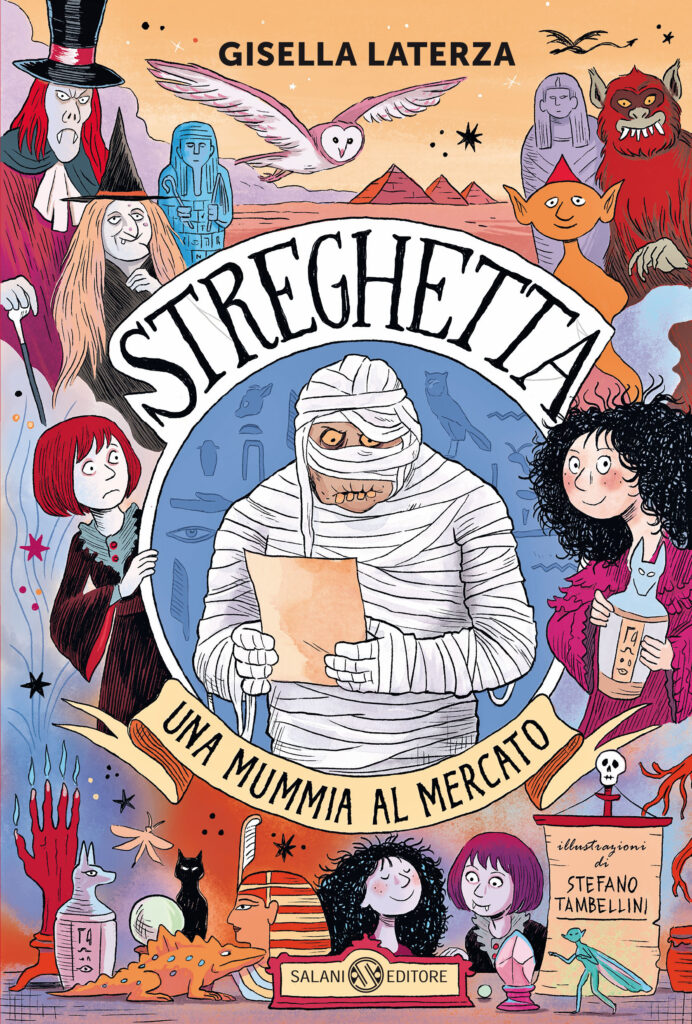 Copertina libro Streghetta Una mummia al mercato