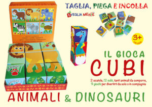 Copertina libro Gioca Cubi - Animali & Dinosauri