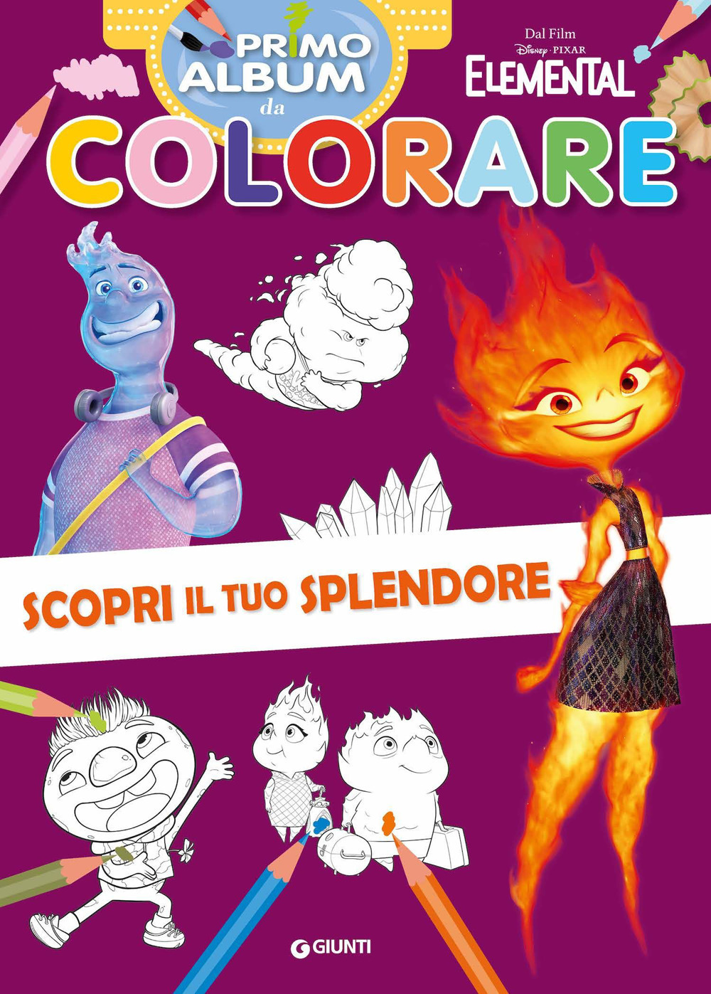 Copertina libro Elemental Scopri il tuo splendore Primo Album da Colorare