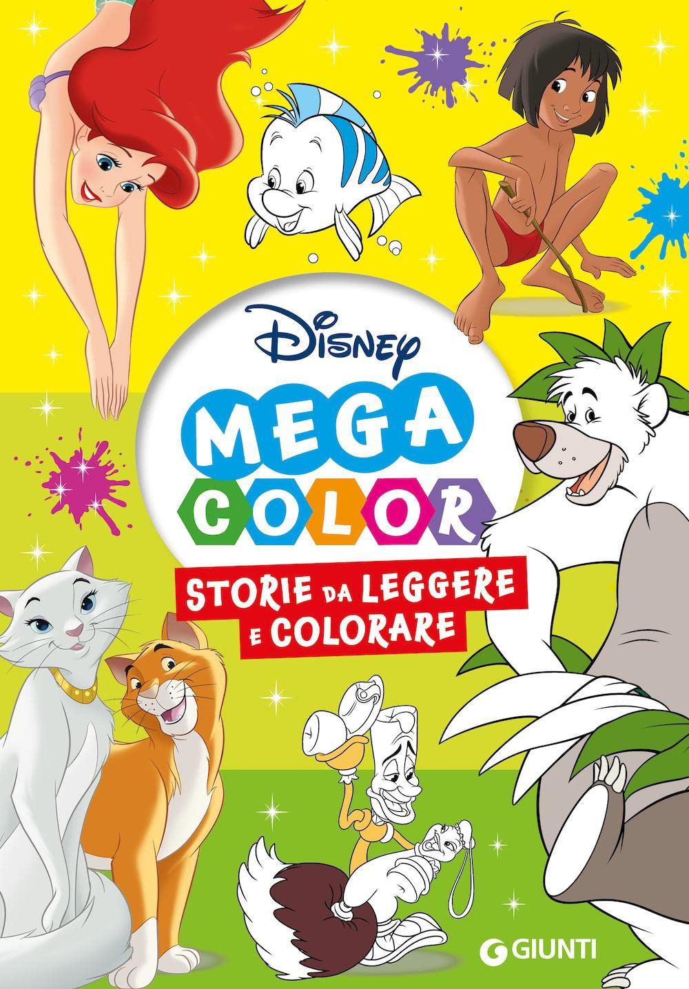 Copertina libro Mega Color Storie da Leggere e Colorare