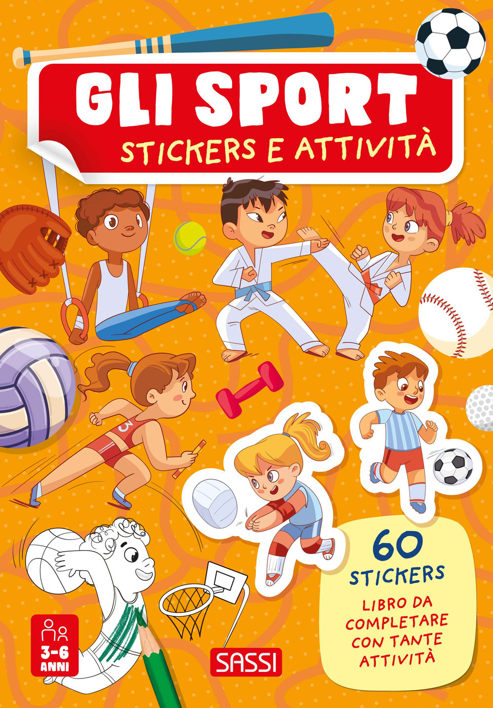 Copertina libro Sport - Stickers e Attività