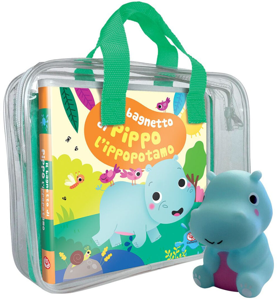 Copertina libro Bagnetto di Pippo l'ippopotamo