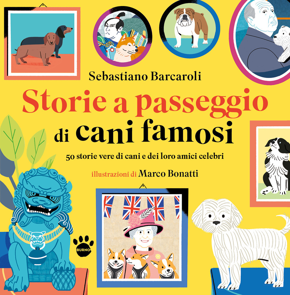 Copertina libro Storie a passeggio di cani famosi