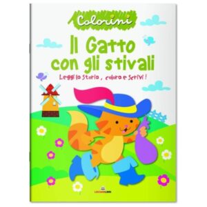 Copertina libro Il gatto con gli stivali - Colorini