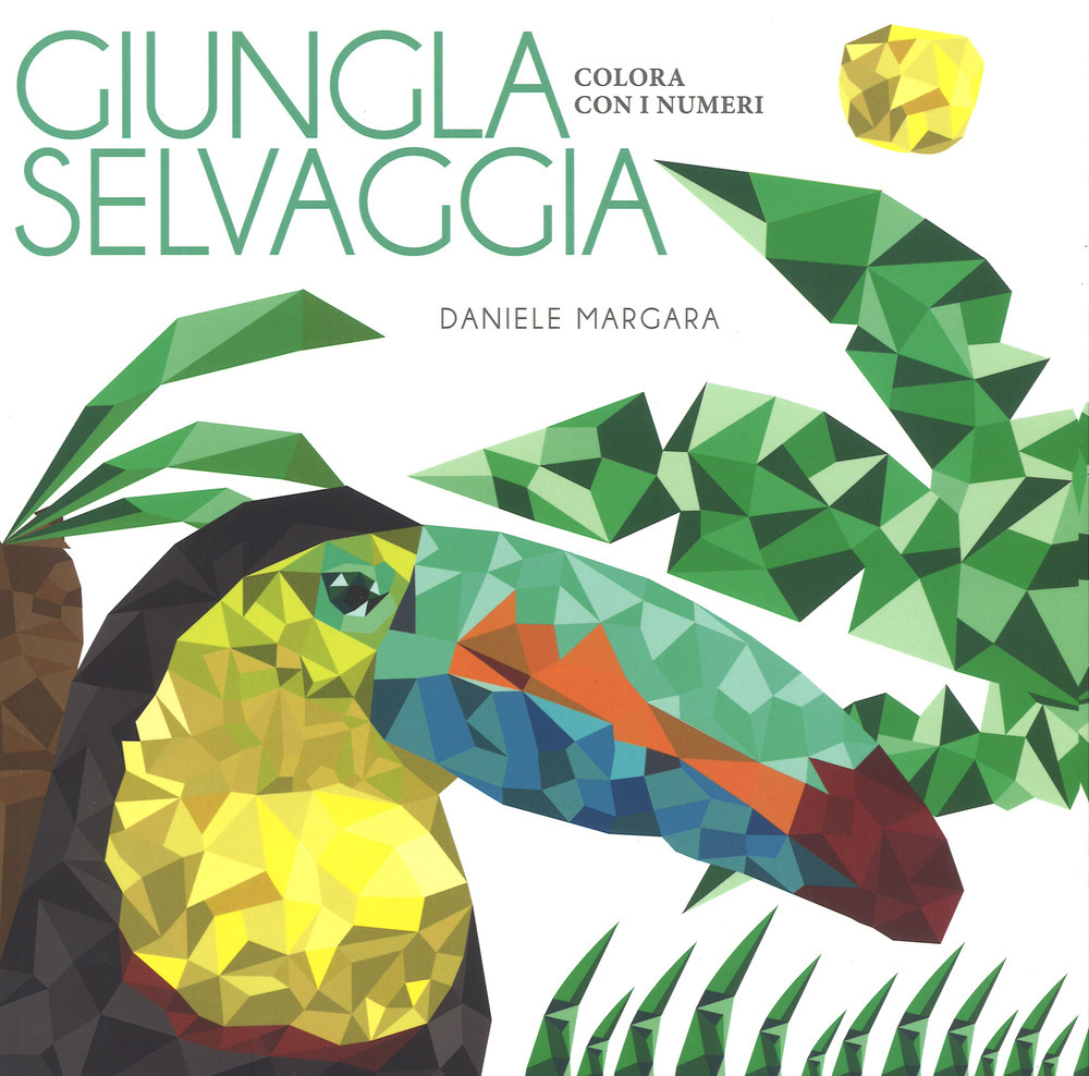 Copertina libro Giungla selvaggia - Colora con i numeri