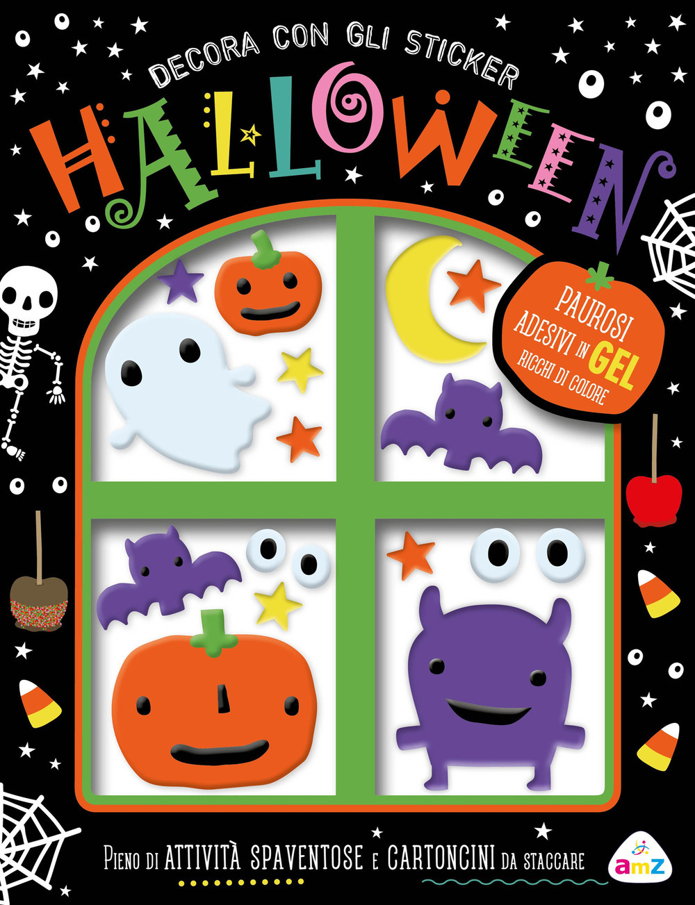 Copertina libro Halloween Decora con gli Sticker