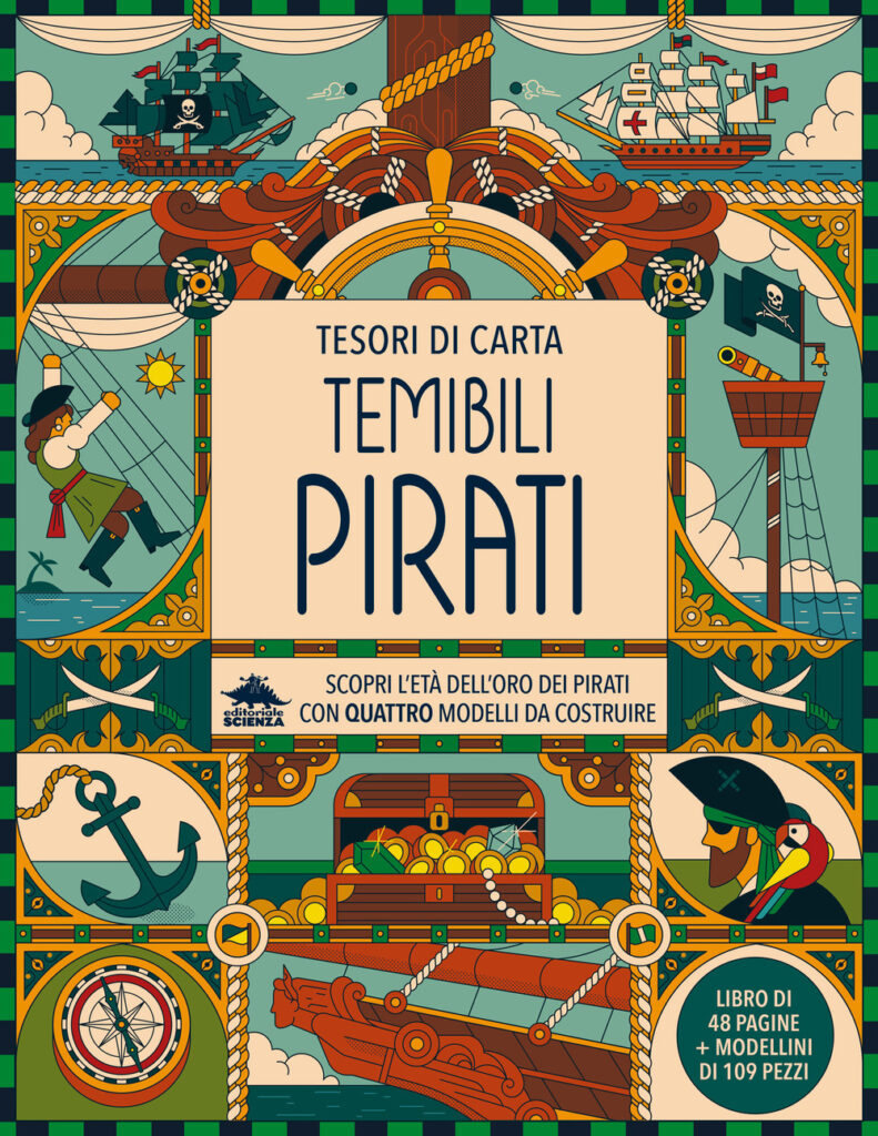 Copertina libro Tesori di Carta - Temibili Pirati