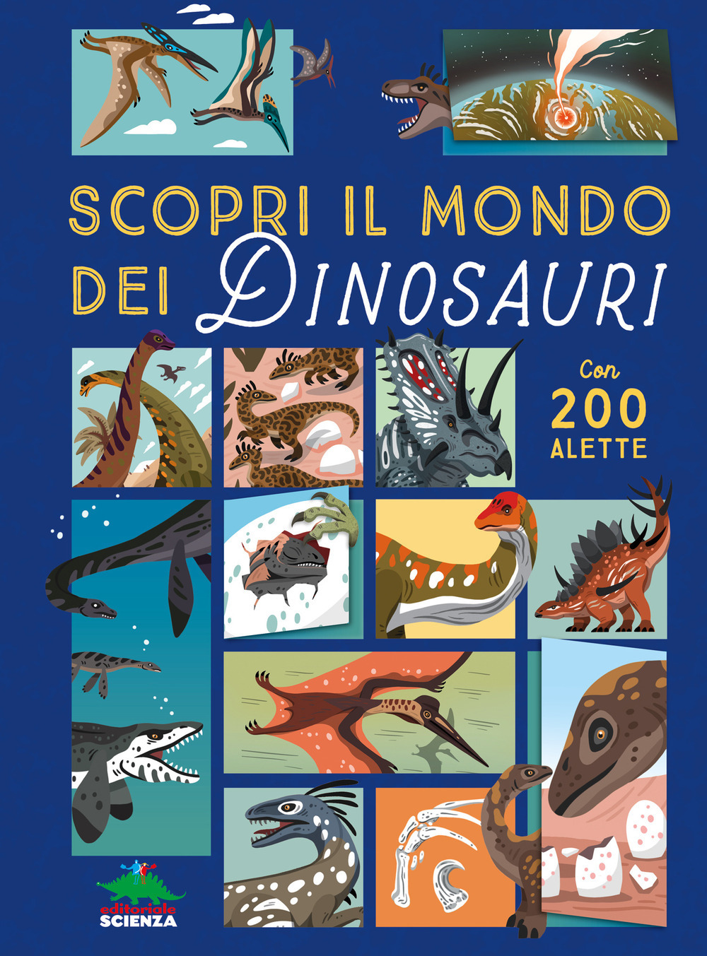 Copertina libro Scopri il mondo dei dinosauri