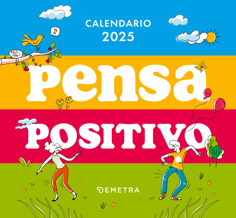 Copertina libro Pensa positivo Calendario 2025