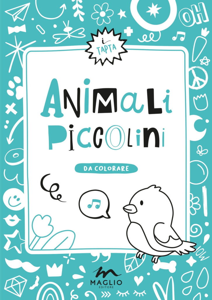 Copertina libro Animali Piccolini da colorare