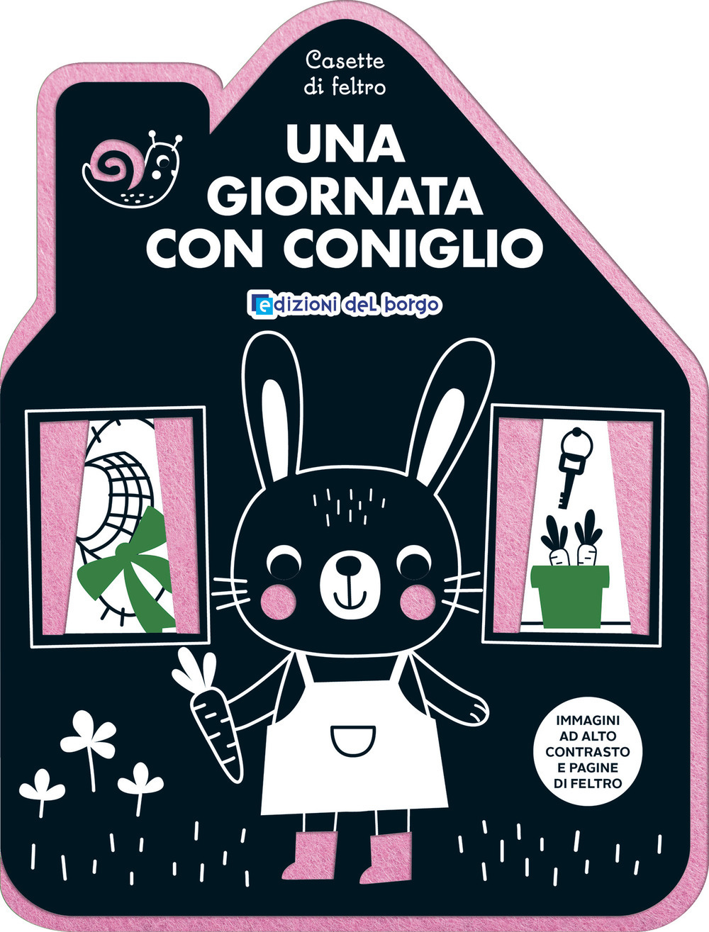 Copertina libro Casette di Feltro. Una giornata con Coniglio