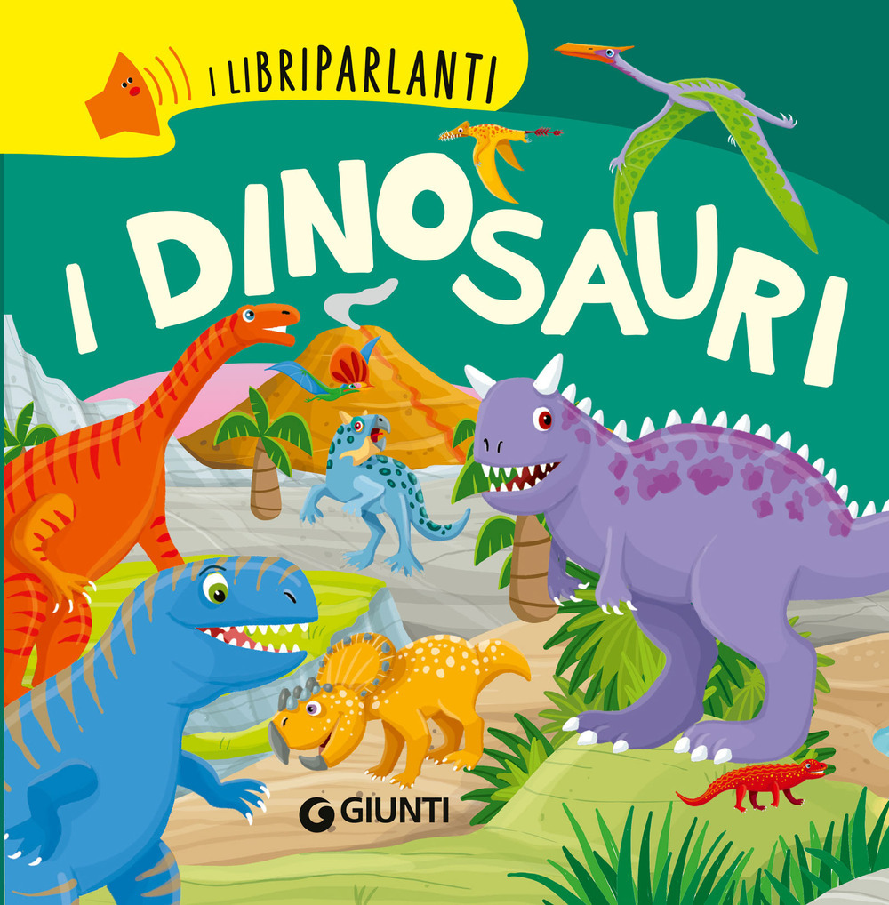 Copertina libro Dinosauri Libri Parlanti