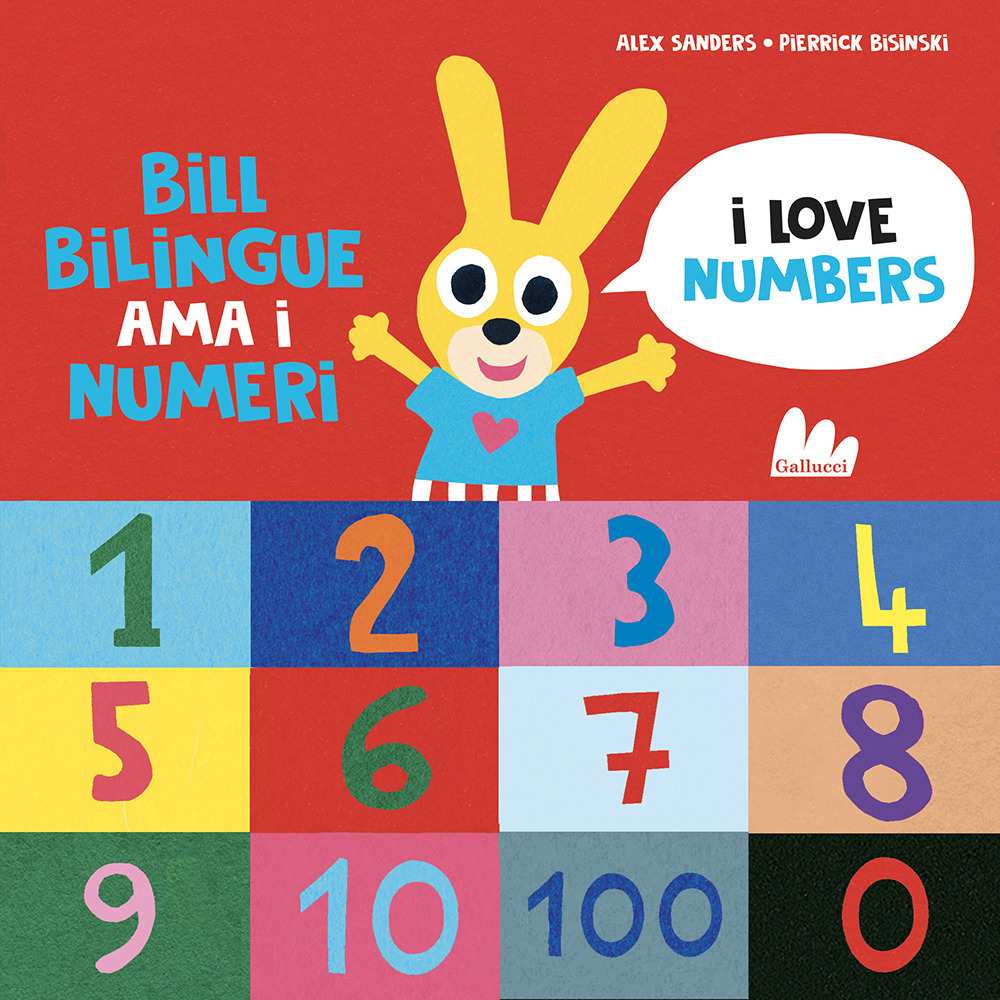 Copertina libro Bill bilingue ama i numeri. I love numbers