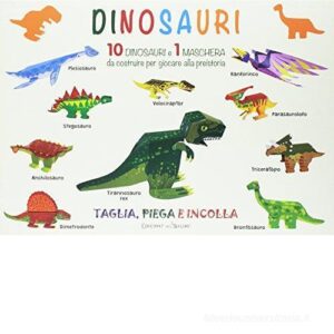 Copertina libro Dinosauri - Taglia Piega e Incolla